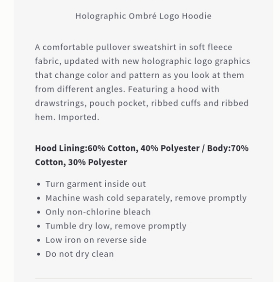 - HOLLISTER HOLOGRAPHIC SWEATER S - Picture 2 of 6